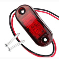 Ni to yo Oval 2.5" 2 Diode LED Trailer Truck Clearance Side Marker Lamp Lights